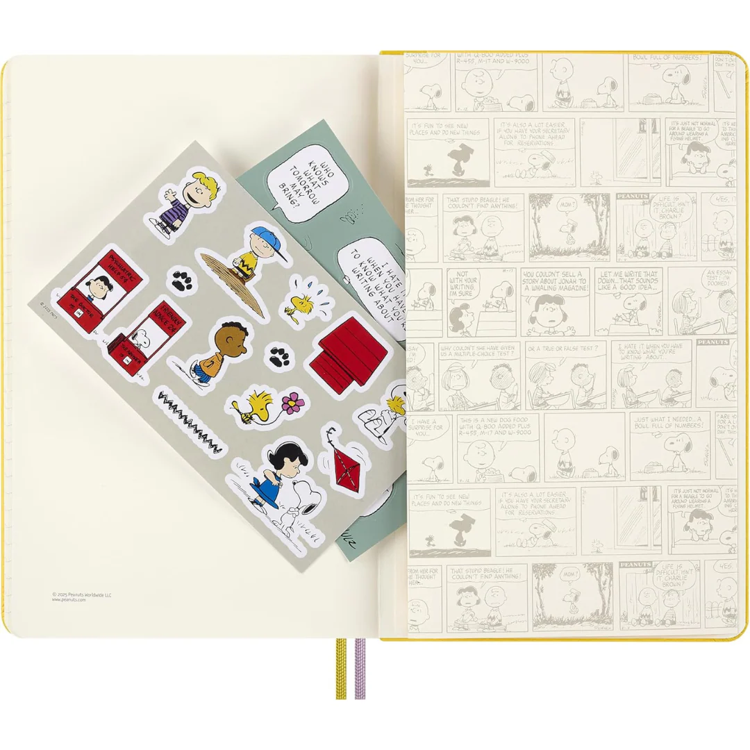 Moleskine x Peanuts - Limited Edition - Classic Ruled Notebook - Large (Yellow/Hardcover) - Image 5