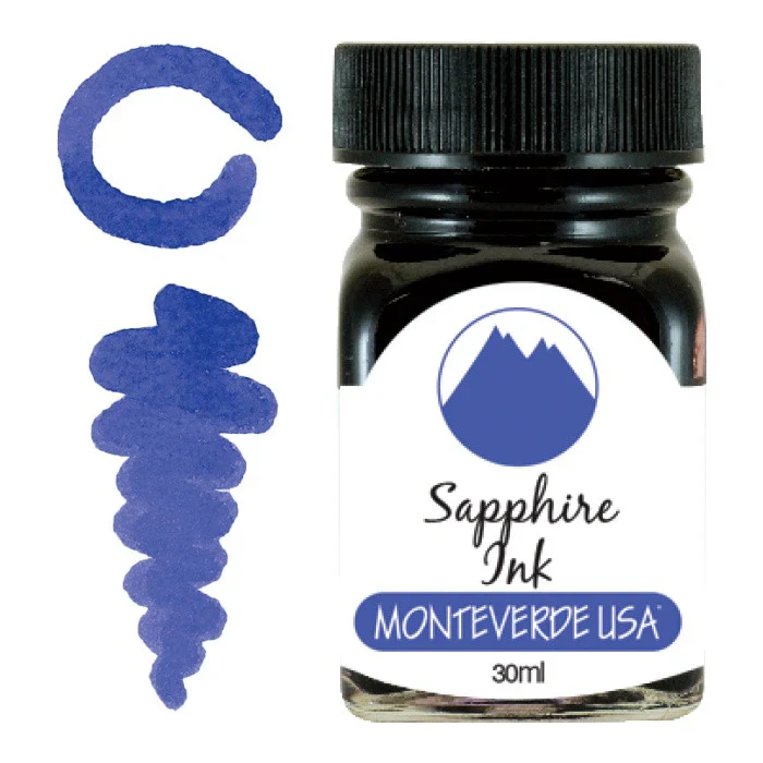 Monteverde USA - Sapphire Ink - Gemstone Ink Collection - 30ml - Image 2