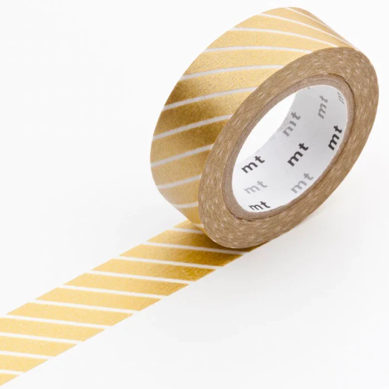 MT - Deco - Kamoi Paper Washi Tape - Gold Stripe