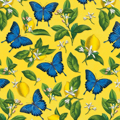 Museums & Galleries - 6 Luxury Notecards/Envelopes - Ulysses Butterfly & Lemons - Image 2