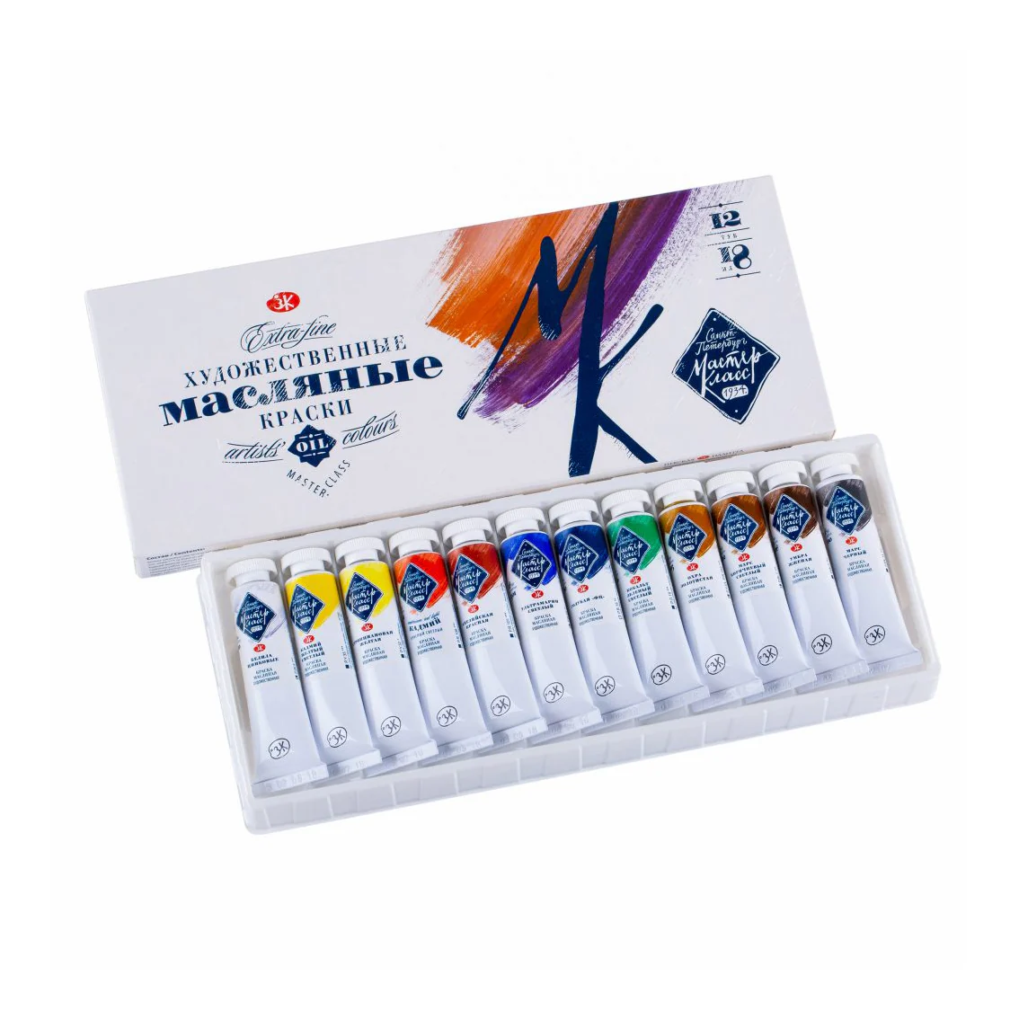 NEVA PALETTE ST. PETERSBURG - MASTERCLASS Extra Fine Artists' Oil Colors - 12 Tubes x 18 ml