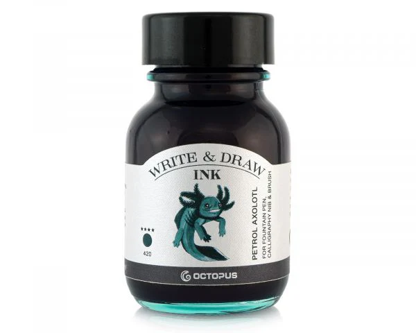 OCTOPUS FLUIDS - Write & Draw Ink 50ml | 420 Petrol Axolotl