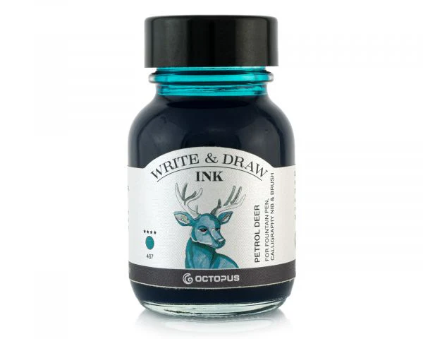 OCTOPUS FLUIDS - Write & Draw Ink 50ml | 467 Petrol Deer