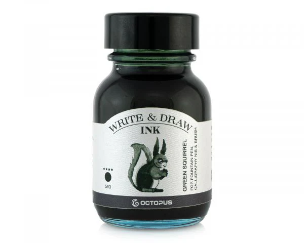 OCTOPUS FLUIDS - Write & Draw Ink 50ml | 553 Green Squirrel