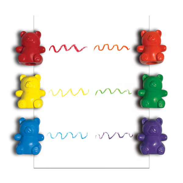 Ooly - Cuddly Cubs - Bear Finger Crayons - Set of 6 - Image 2