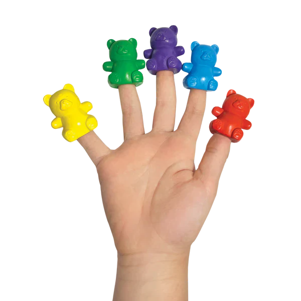 Ooly - Cuddly Cubs - Bear Finger Crayons - Set of 6 - Image 3