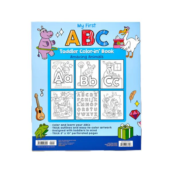 Ooly - My First ABC - Toddler Coloring Book - Amazing Animals - Image 2