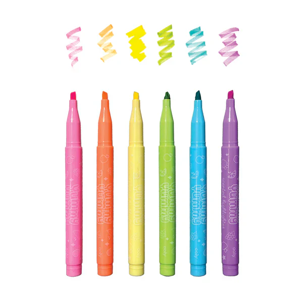 Ooly - Yummy Yummy - Fruit Scented Highlighters - Set of 6 - Image 2