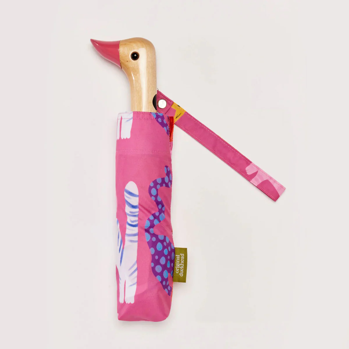 Original Duckhead - Compact Umbrella - Fuchsia Arty Cats - Image 7