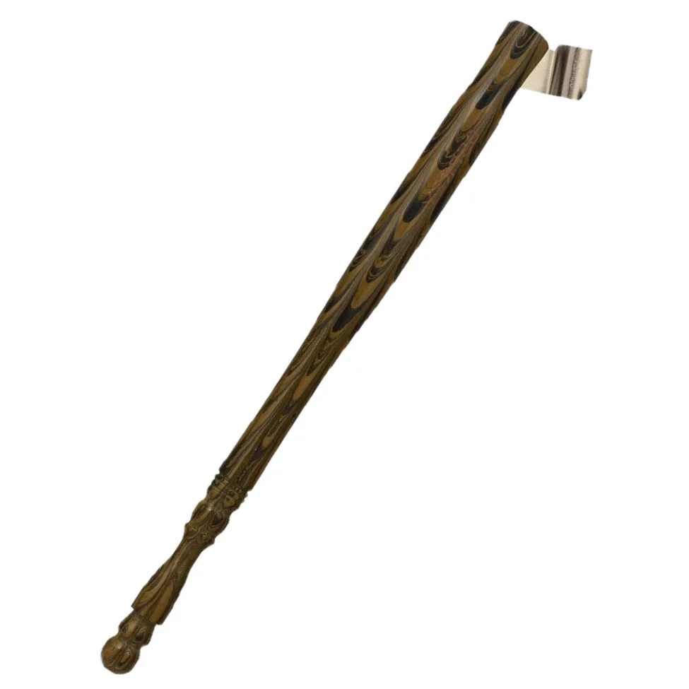 Osprey Pens - Incline - 6" Ebonite, Oblique Dip Penholder with Stainless Steel Flange - Image 2