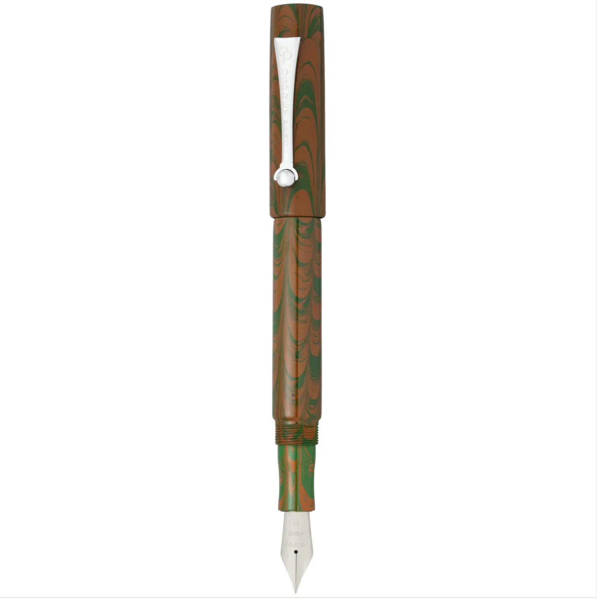Osprey Pens - Milano Fountain Pen Body - Yellow Black Ripple - (Nib Not Included) - Image 2