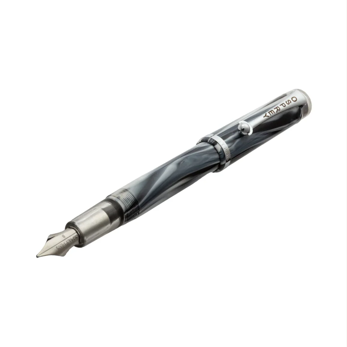 Osprey Pens - Madison Fountain Pen Body - Clear End Cap - Nimbus (Nib not Included) - Image 2