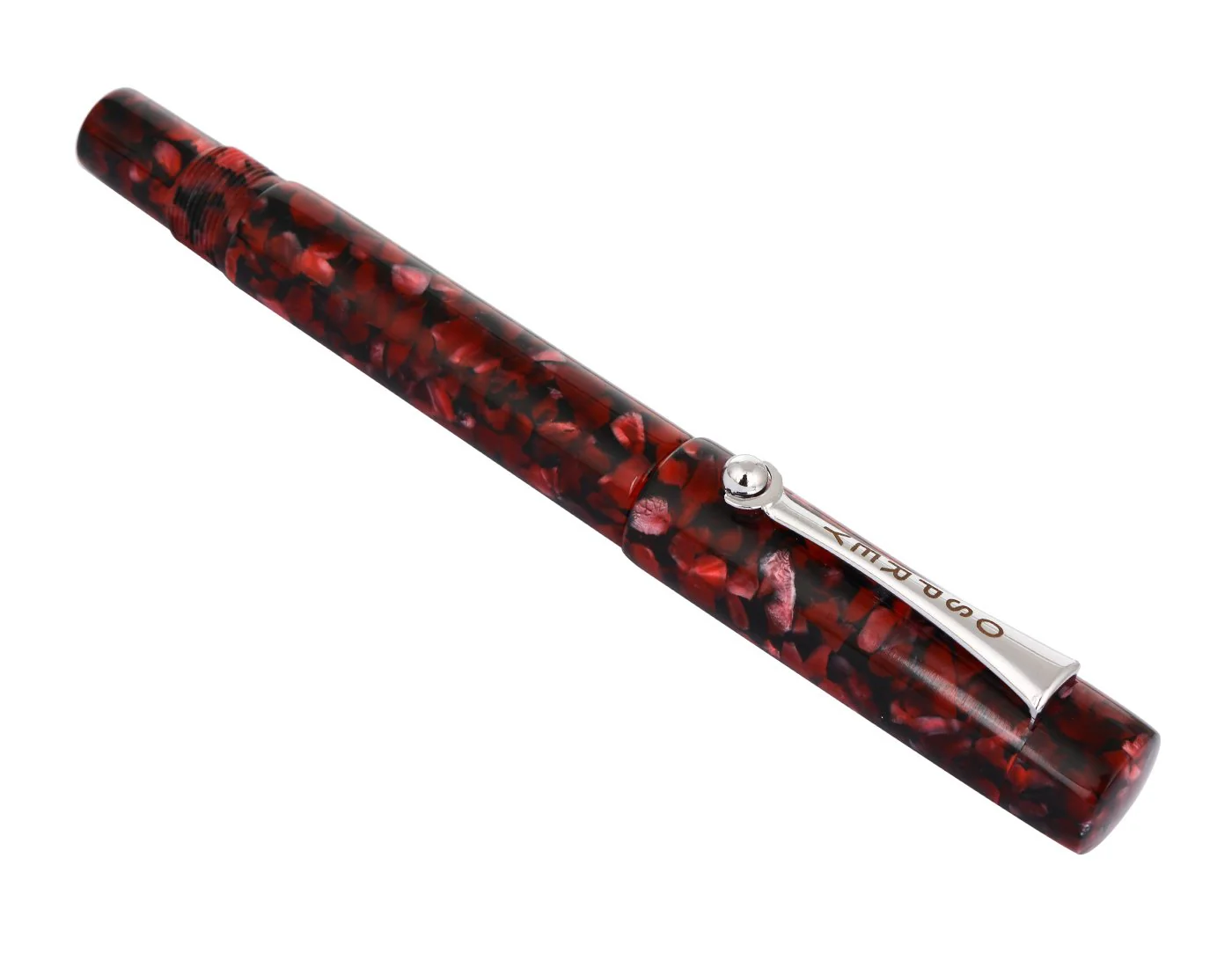 Osprey Pens - Milano Fountain Pen Body - Red Jasper (Nib Not Included) - Image 2