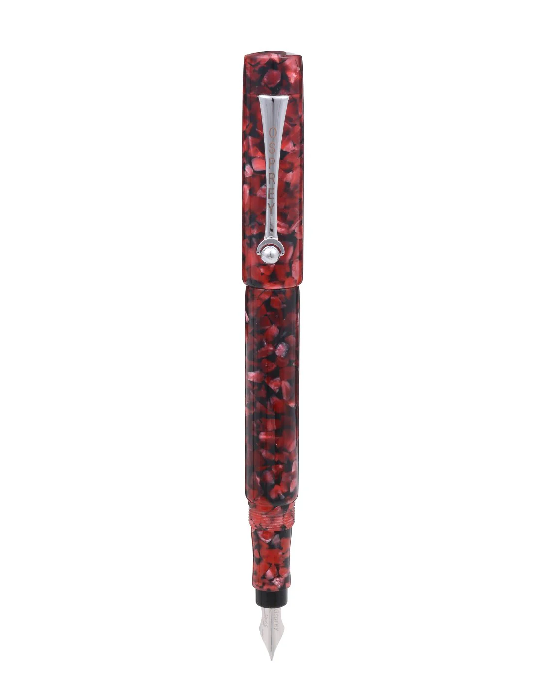 Osprey Pens - Milano Fountain Pen Body - Red Jasper (Nib Not Included) - Image 3