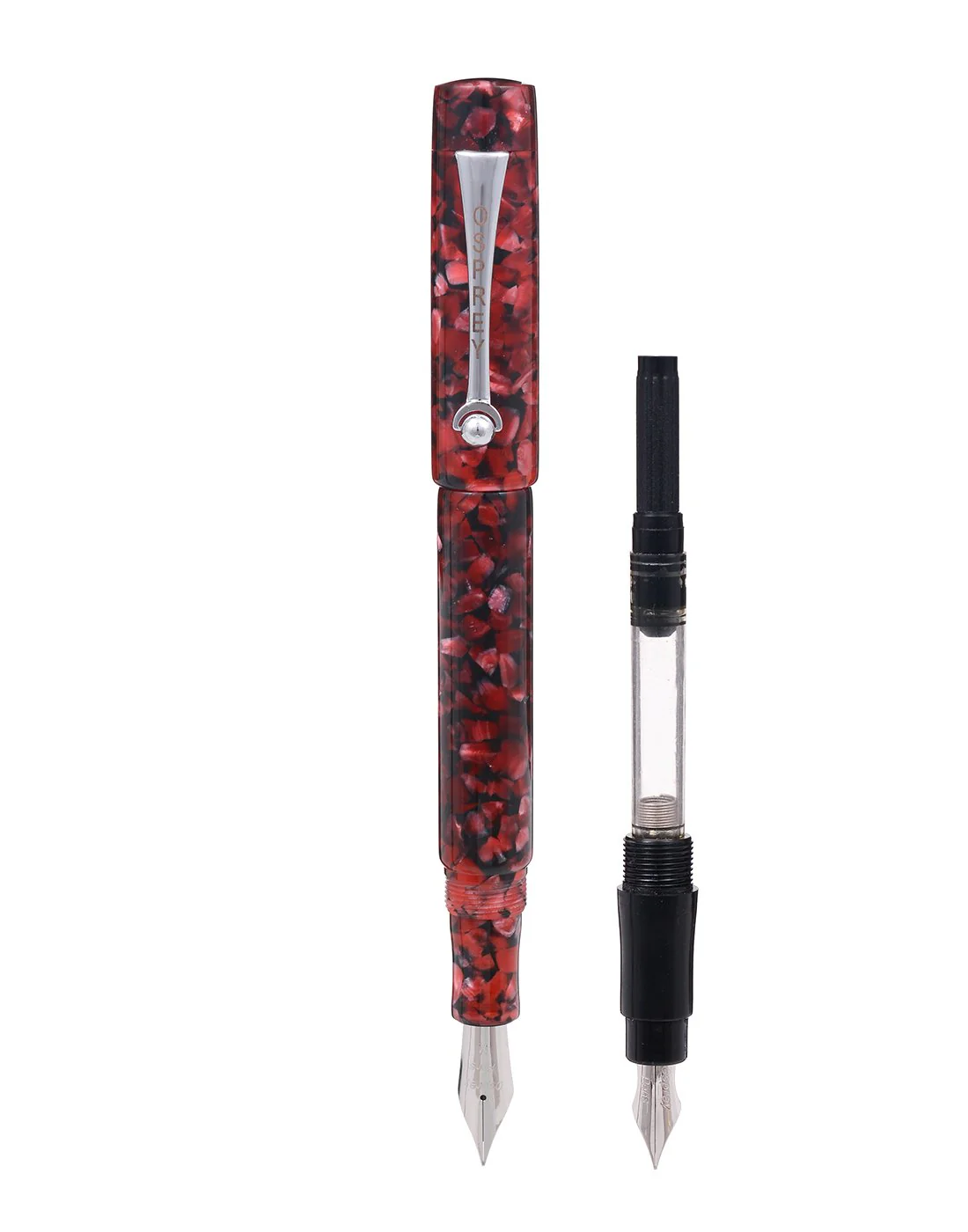 Osprey Pens - Milano Fountain Pen Body - Red Jasper (Nib Not Included) - Image 5