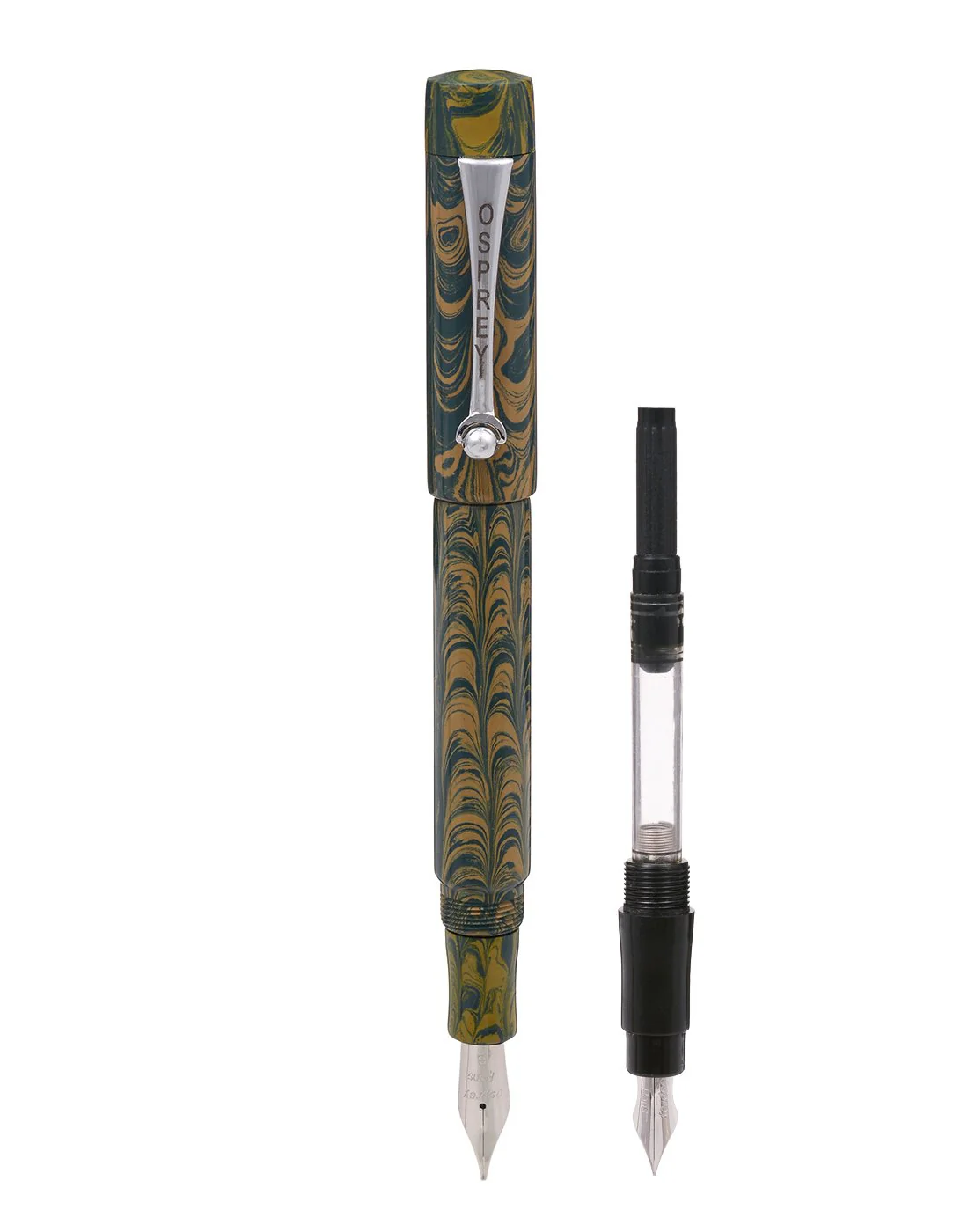 Osprey Pens - Milano Fountain Pen Body - Semper Fi Ebonite (Nib Not Included) - Image 7