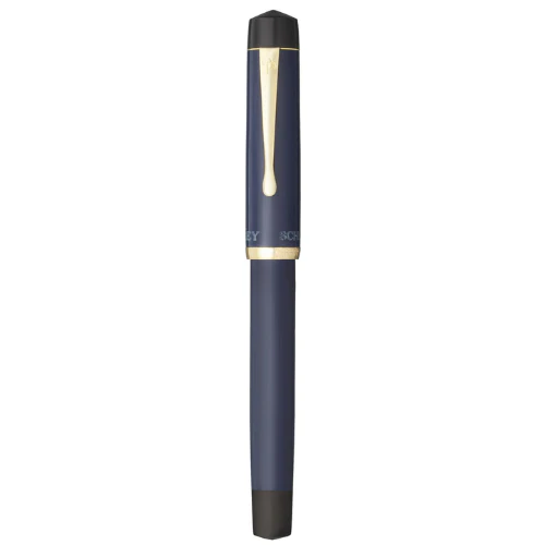 Osprey Pens - Scholar Fountain Pen Body - Clear End Cap - Navy Blue (Nib Not Included)