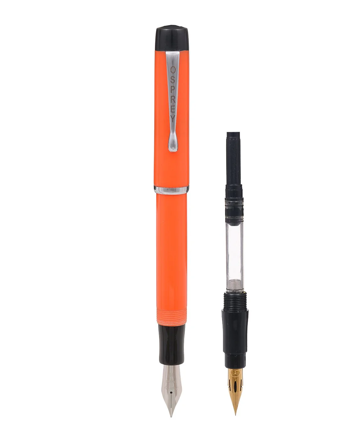Osprey Pens - Scholar Fountain Pen Body - Duofold Orange (Nib Not Included) - Image 6