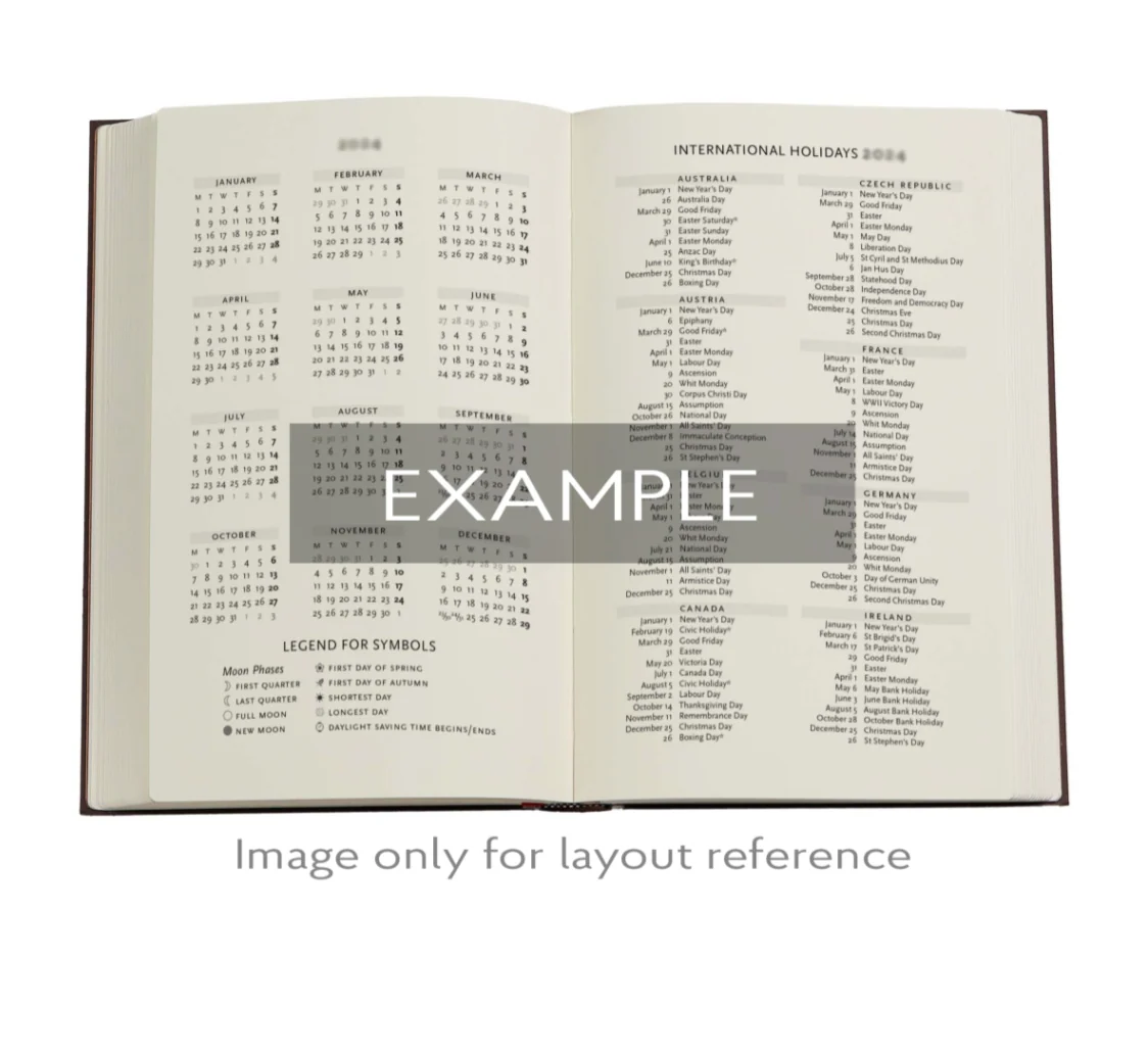 Paperblanks - 2026 Blue Luxe, Luxe Design, 12-Month Planner, Maxi, Vertical, Elastic Band, 160 Pg, 100 GSM - Image 4