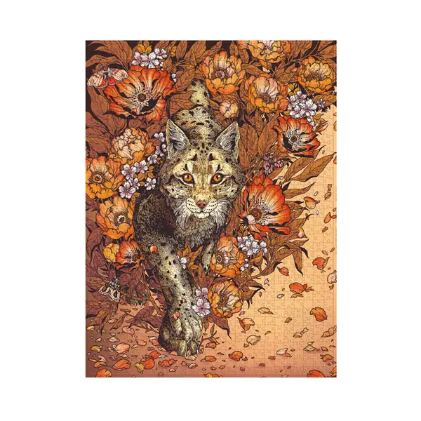 Paperblanks - 500 Piece Jigzaw Puzzle - Erica Williams Art - Lynx Rising - Image 3