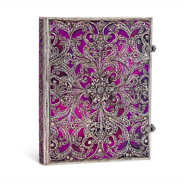 Paperblanks - Hardcover Journal - Aubergine Silver Filigree - Ultra - Image 2