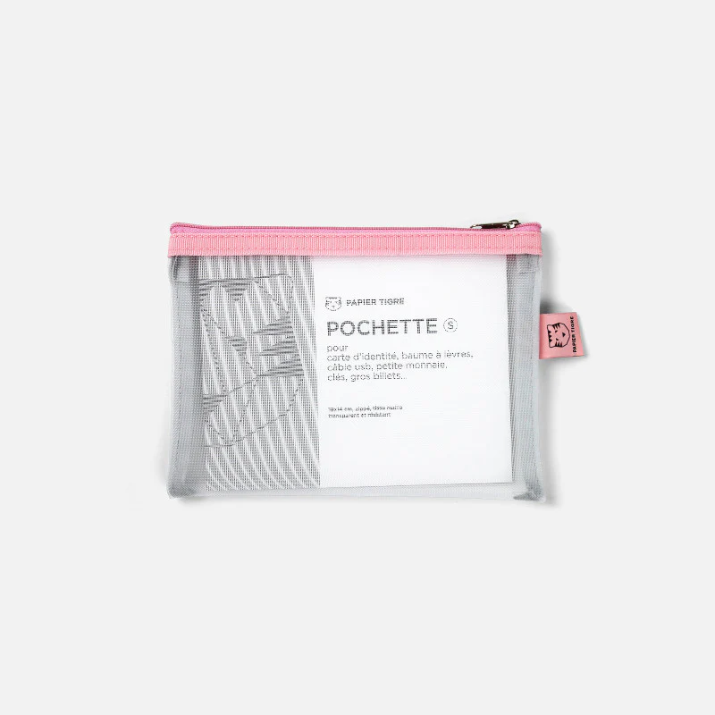 Papier Tigre - Pocket Mesh Case - Small - Bubblegum