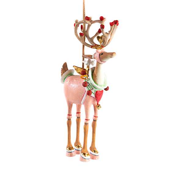 PATIENCE BREWSTER - Dash Away Cupid Reindeer Ornament 7.5"