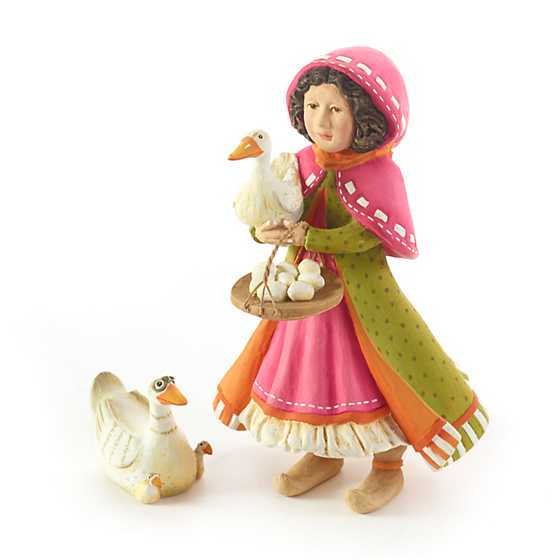 Patience Brewster - Nativity Girl With Duck Figures (Set of 2)