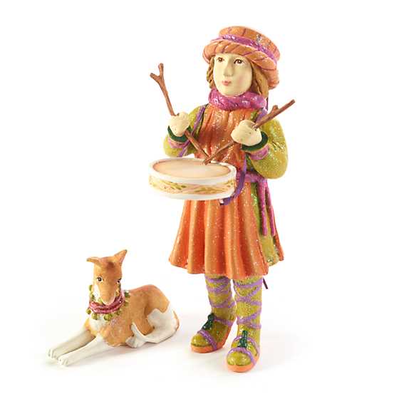 PATIENCE BREWSTER - Nativity Little Drummer Boy And Dog Figures