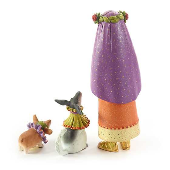 Patience Brewster -  Nativity Shepherdess with Dog Figures (Set of 3) - Image 2