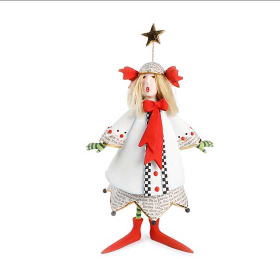 PATIENCE BREWSTER - Pearl with Red Bows Holiday Caroler Figure