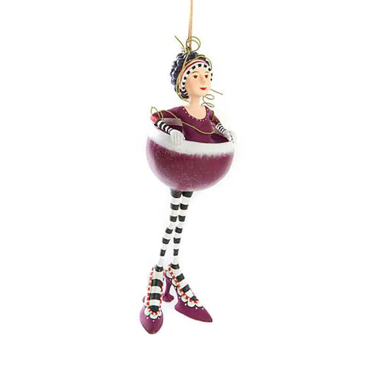 Patience Brewster - Ruby Red Wine Girl Ornament