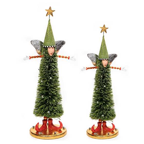 PATIENCE BREWSTER - Sisal Angel Tree Figures - Set of 2