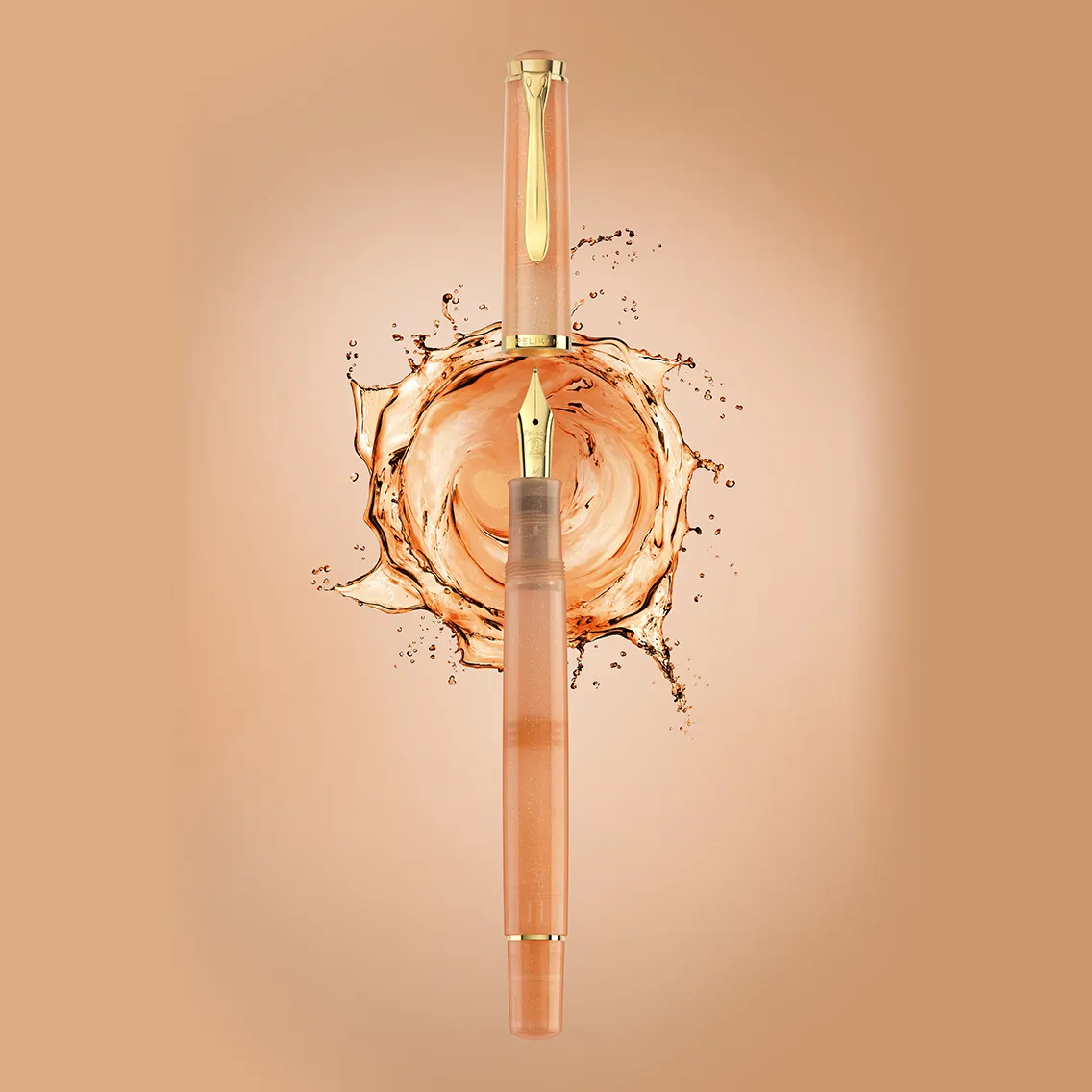 Pelikan Classic M200 Fountain Pen - 2025 Special Edition - Apricot Achat - Image 2
