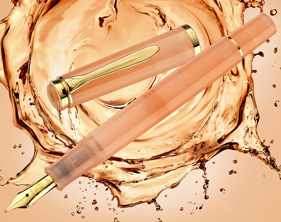 Pelikan Classic M200 Fountain Pen - 2025 Special Edition - Apricot Achat - Image 3