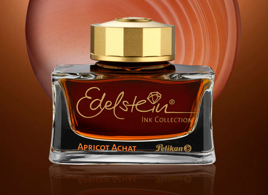 Pelikan - Ink of the Year 2025 -Edelstein Fountain Pen Ink - Apricot Achat - Image 2