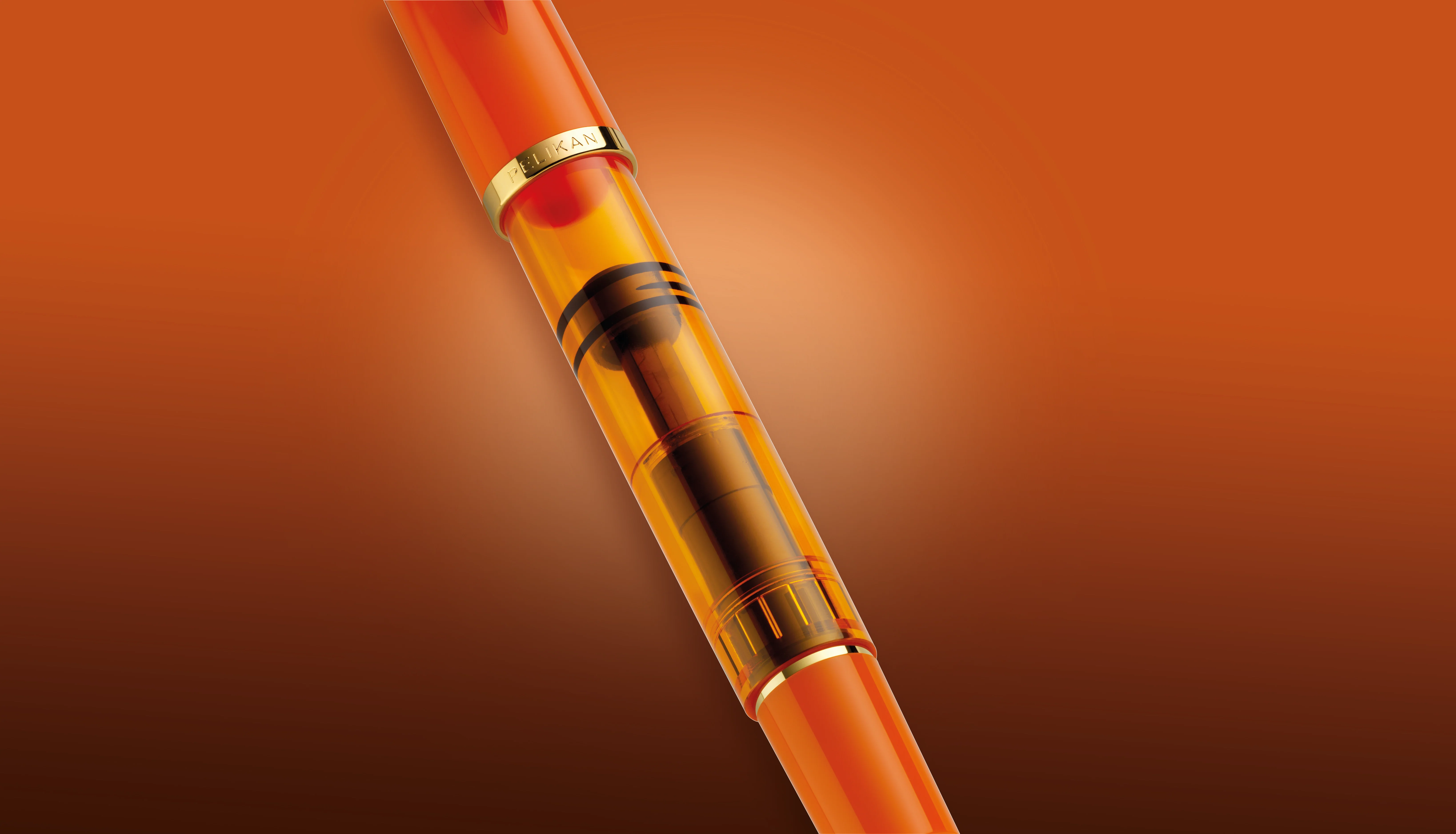 Pelikan M200 Fountain Pen - Orange Delight - Special Edition - Image 5