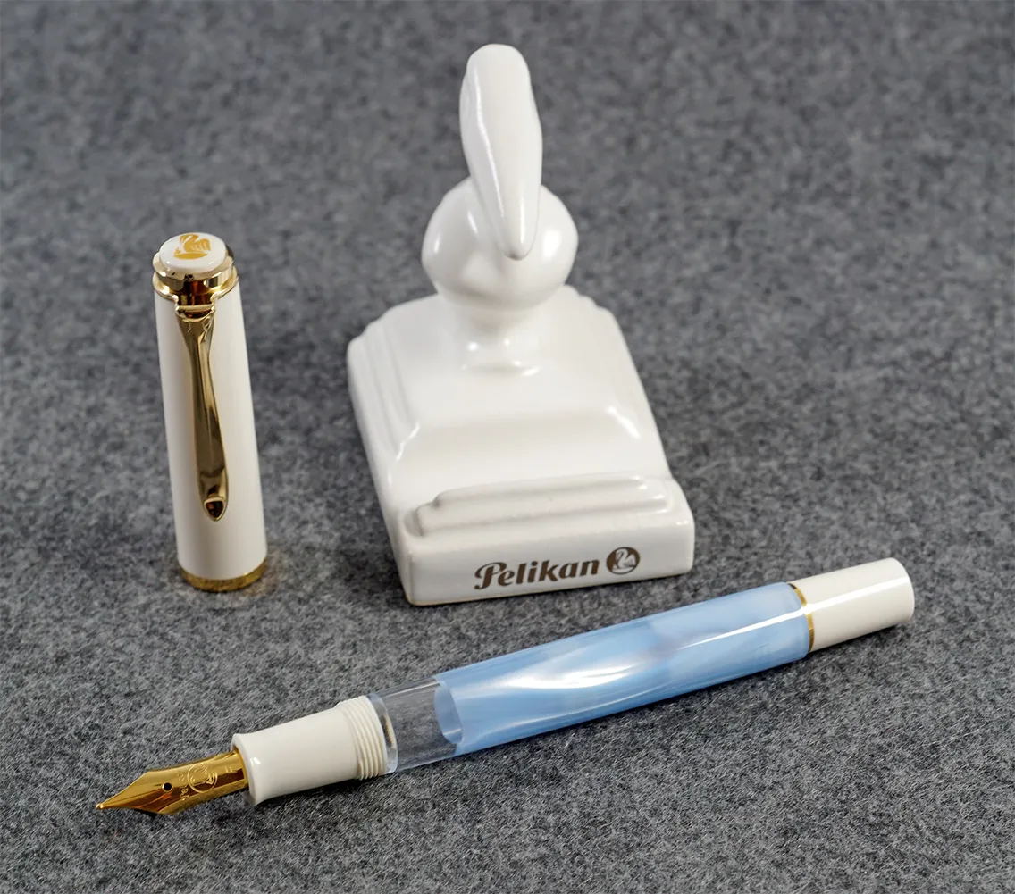 Pelikan M200 Fountain Pen - Pastel Blue - Special Edition - Image 2