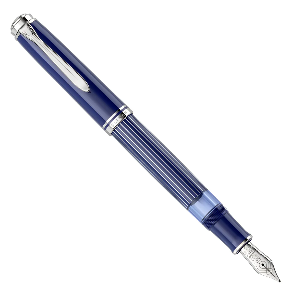 Pelikan - M815 Fountain Pen - Metal Striped Blue (Special Edition)