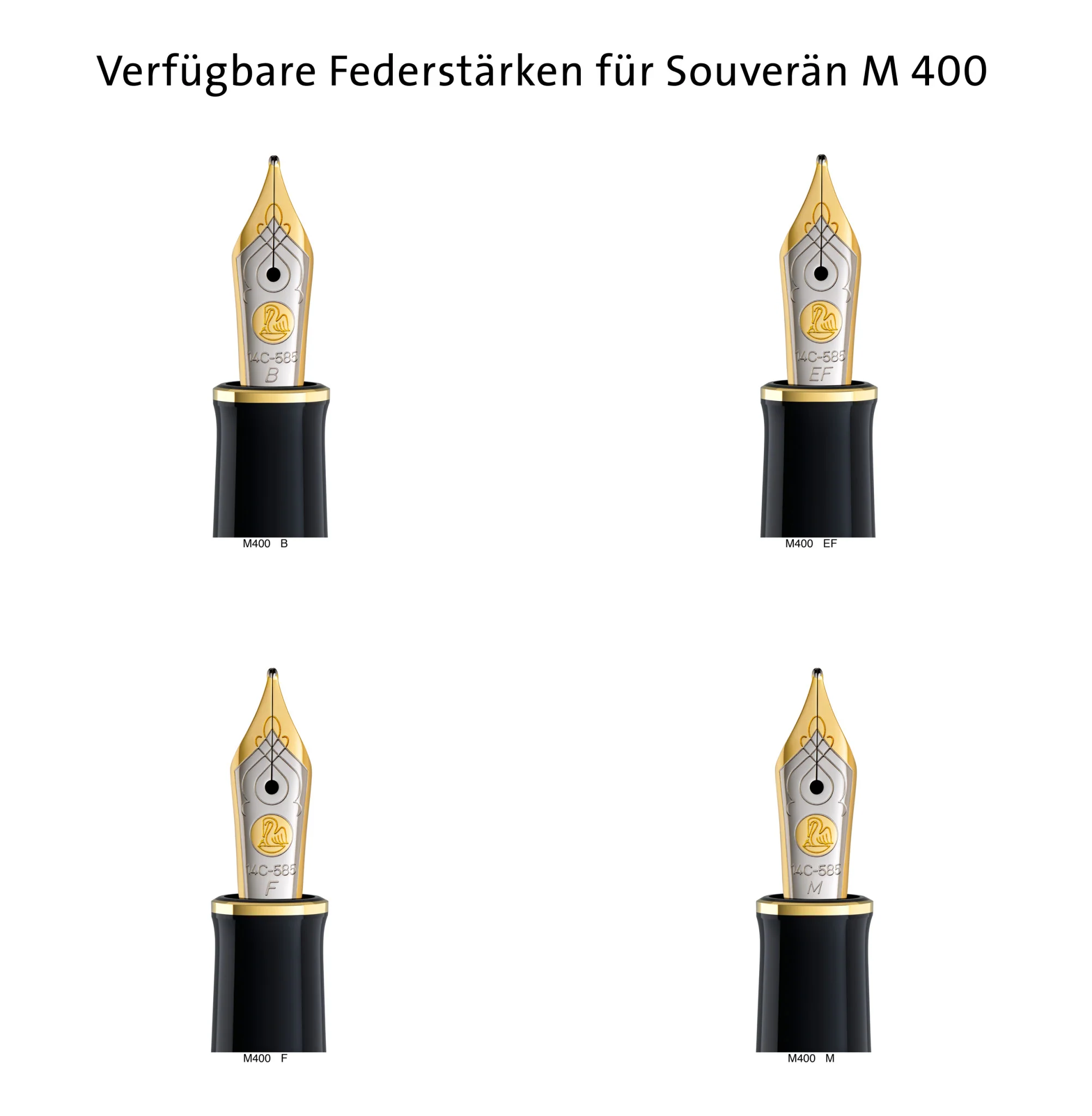 Pelikan - Souverän Fountain Pen - M400 Black-Blue - Image 2