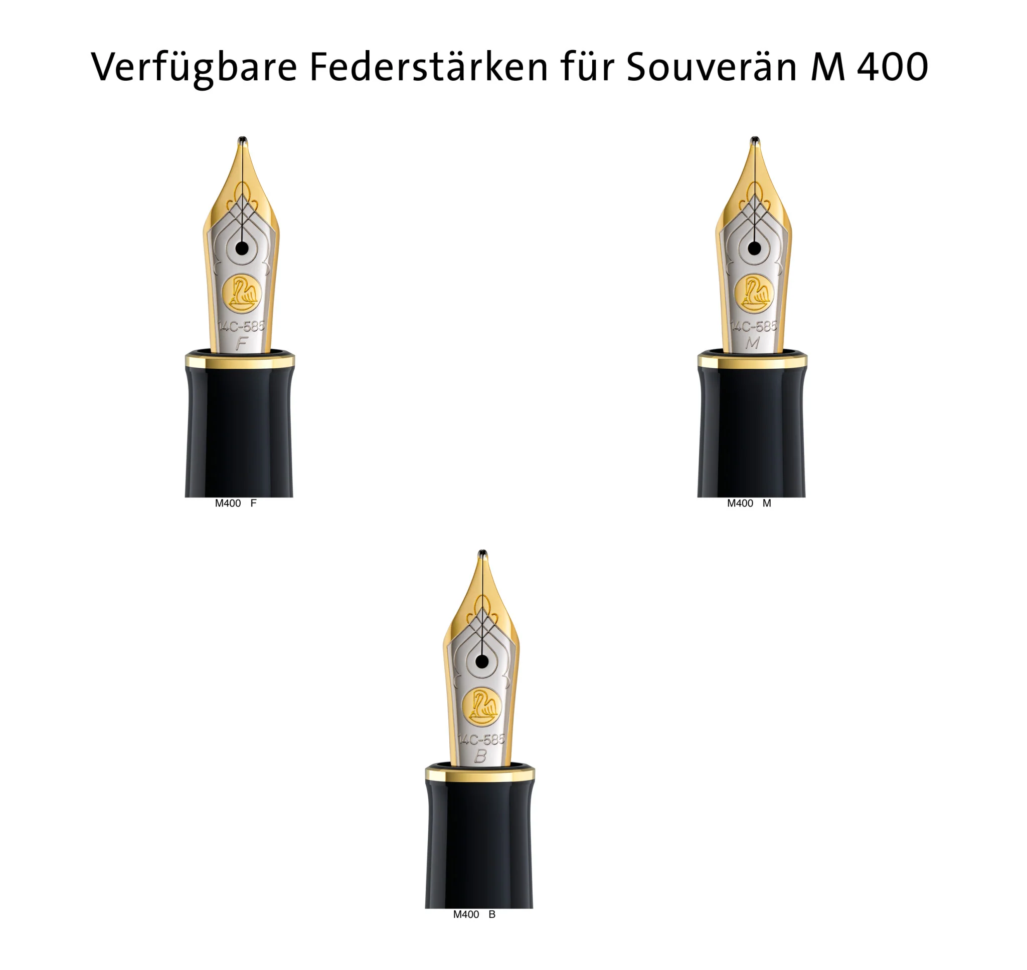Pelikan - Souverän Fountain Pen - M400 Black-Green - Image 3