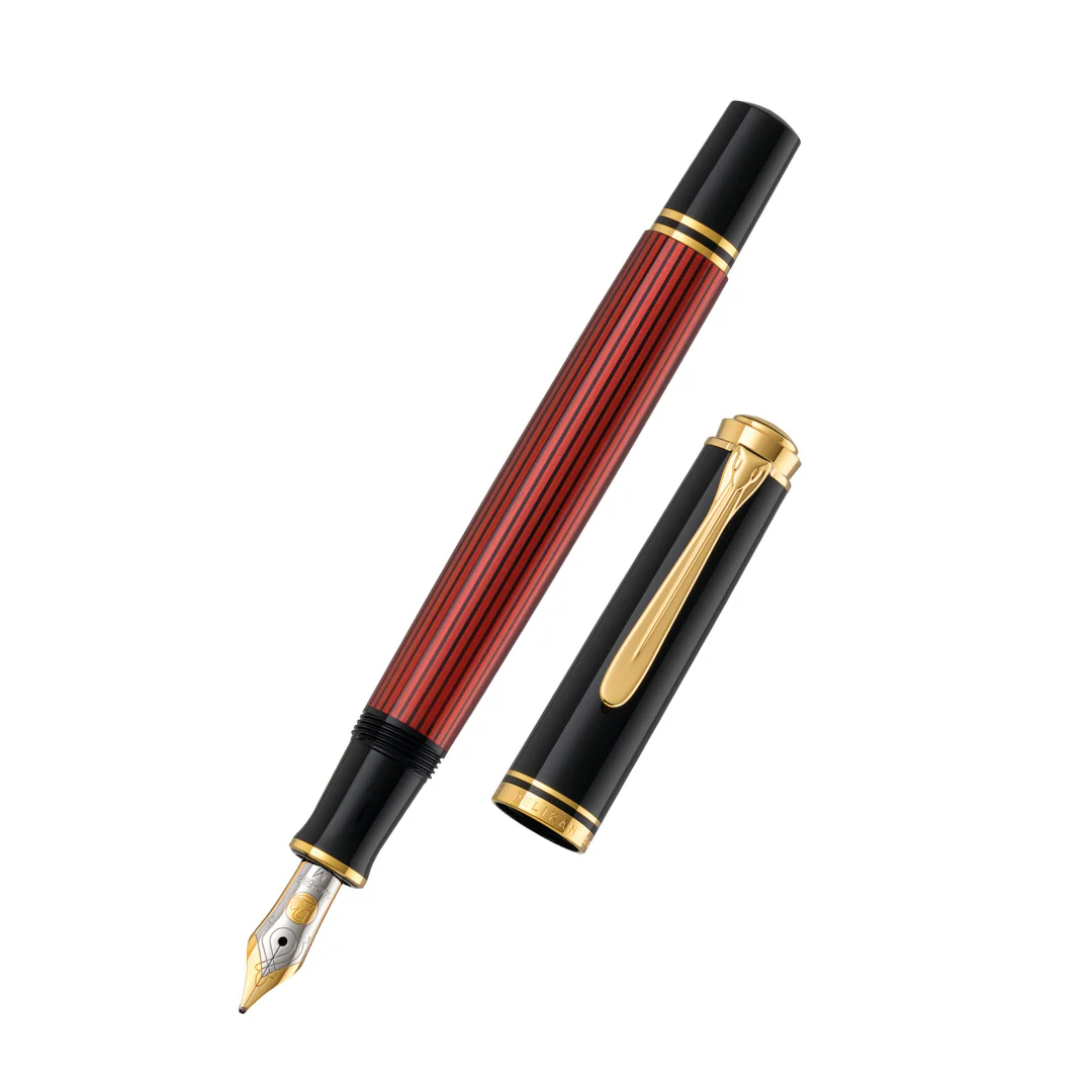 Pelikan - Souverän Fountain Pen - M400 Black-Red - Image 3