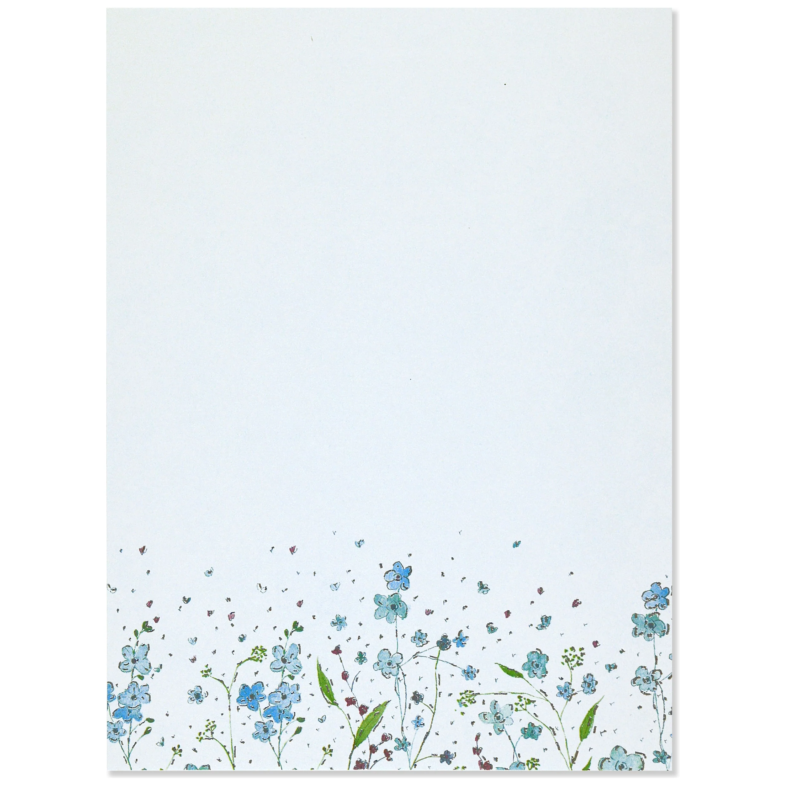 PETER PAUPER PRESS - BLUE FLOWERS STATIONERY SET - Image 2