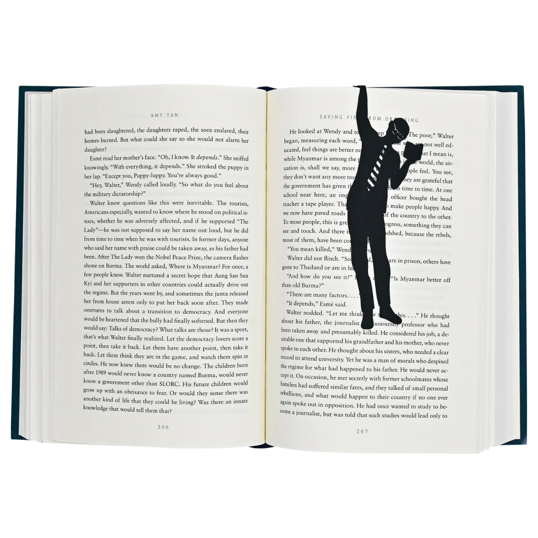 Peter Pauper Press - Book Hugger Metal Bookmark - Book Person - Image 2