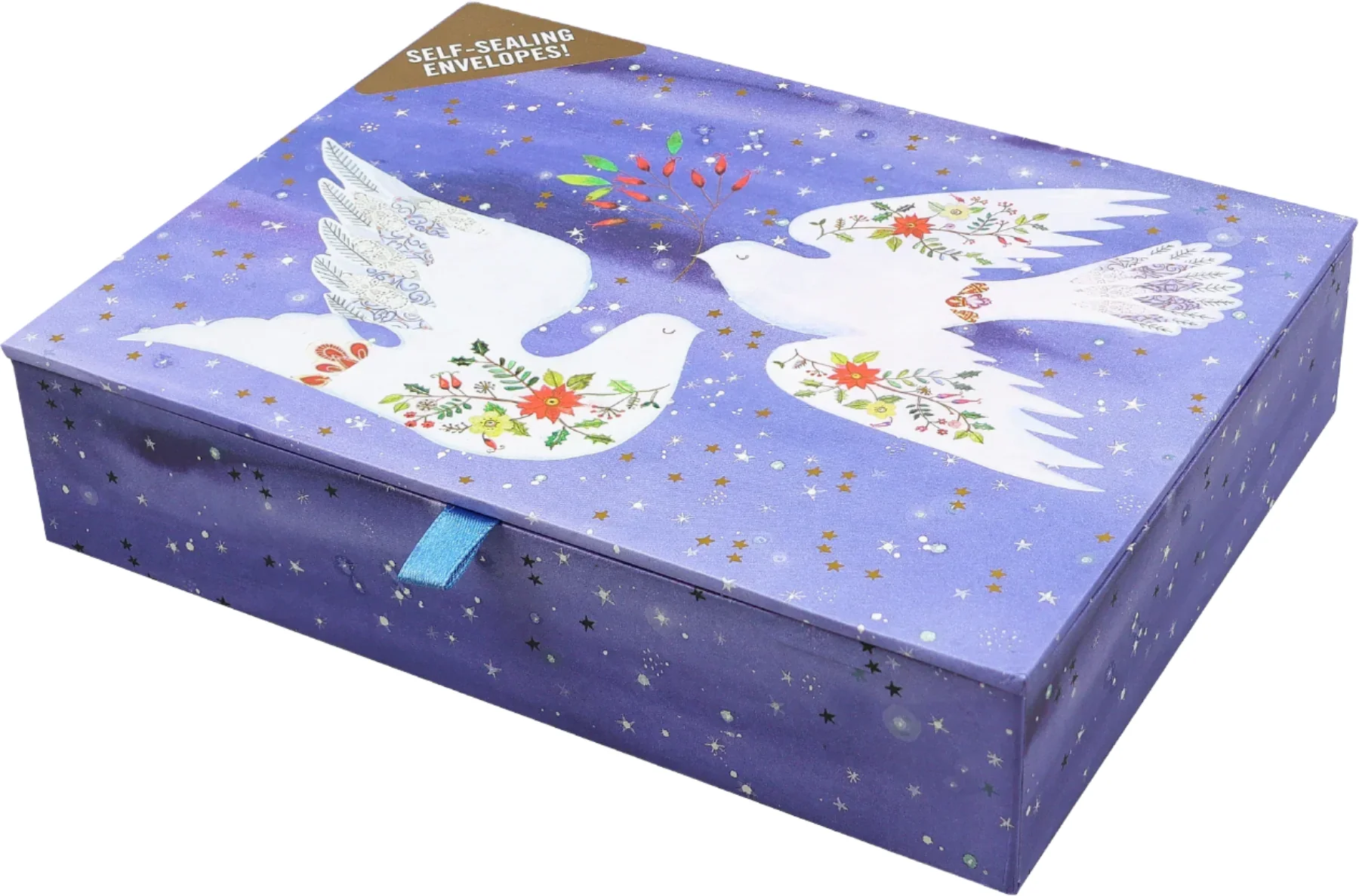 Peter Pauper Press - Boxed Deluxe Holiday Cards - Doves in Flight - Image 3