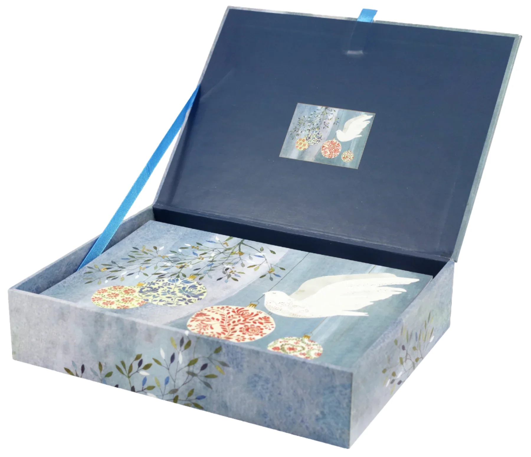 Peter Pauper Press - Boxed Deluxe Holiday Cards - Festive Dove - Image 2