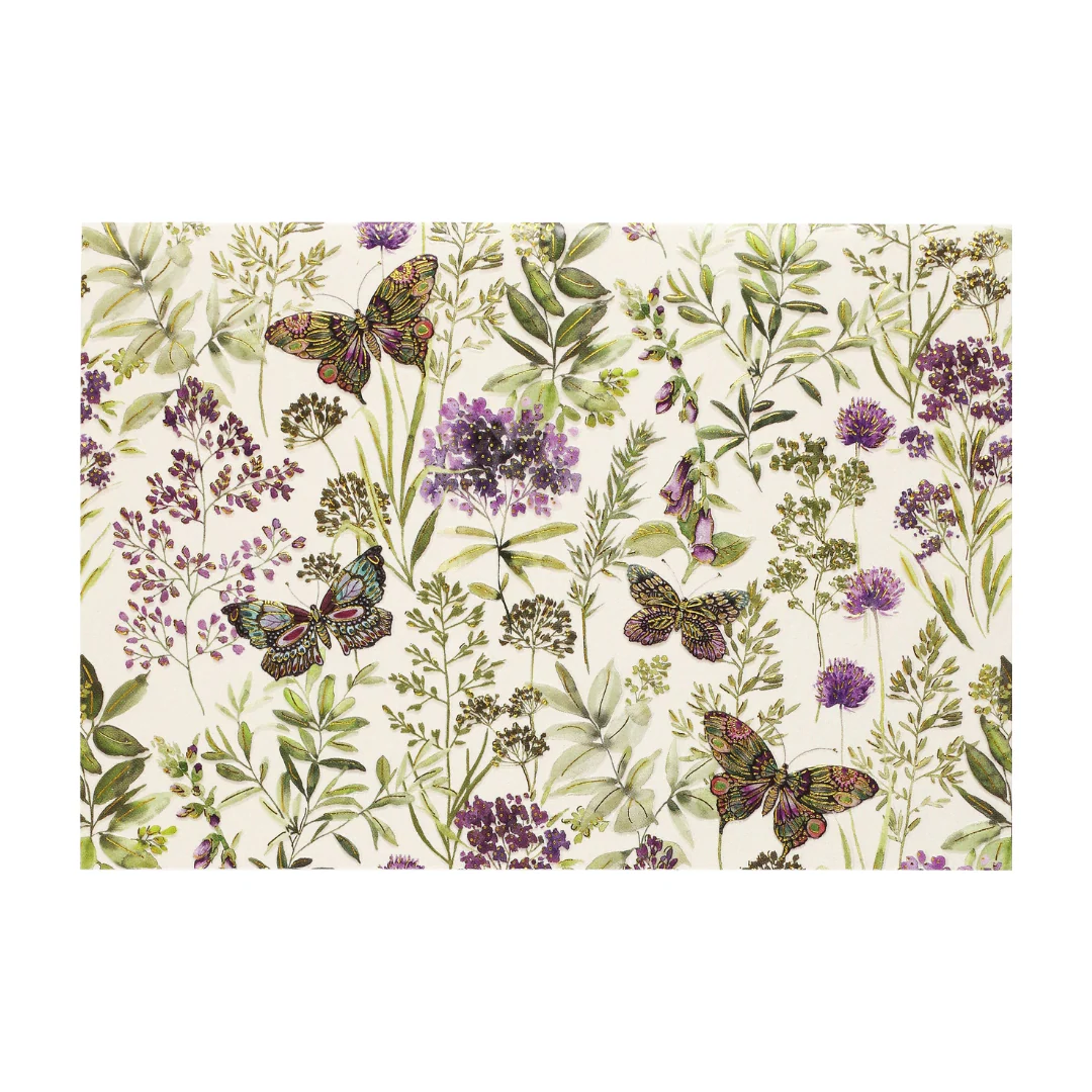 Peter Pauper Press - Boxed Note Cards - Amethyst Butterflies