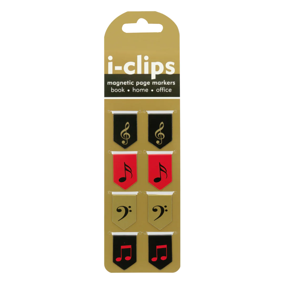 Peter pauper Press - I-clip Magnetic Page Markers - Music