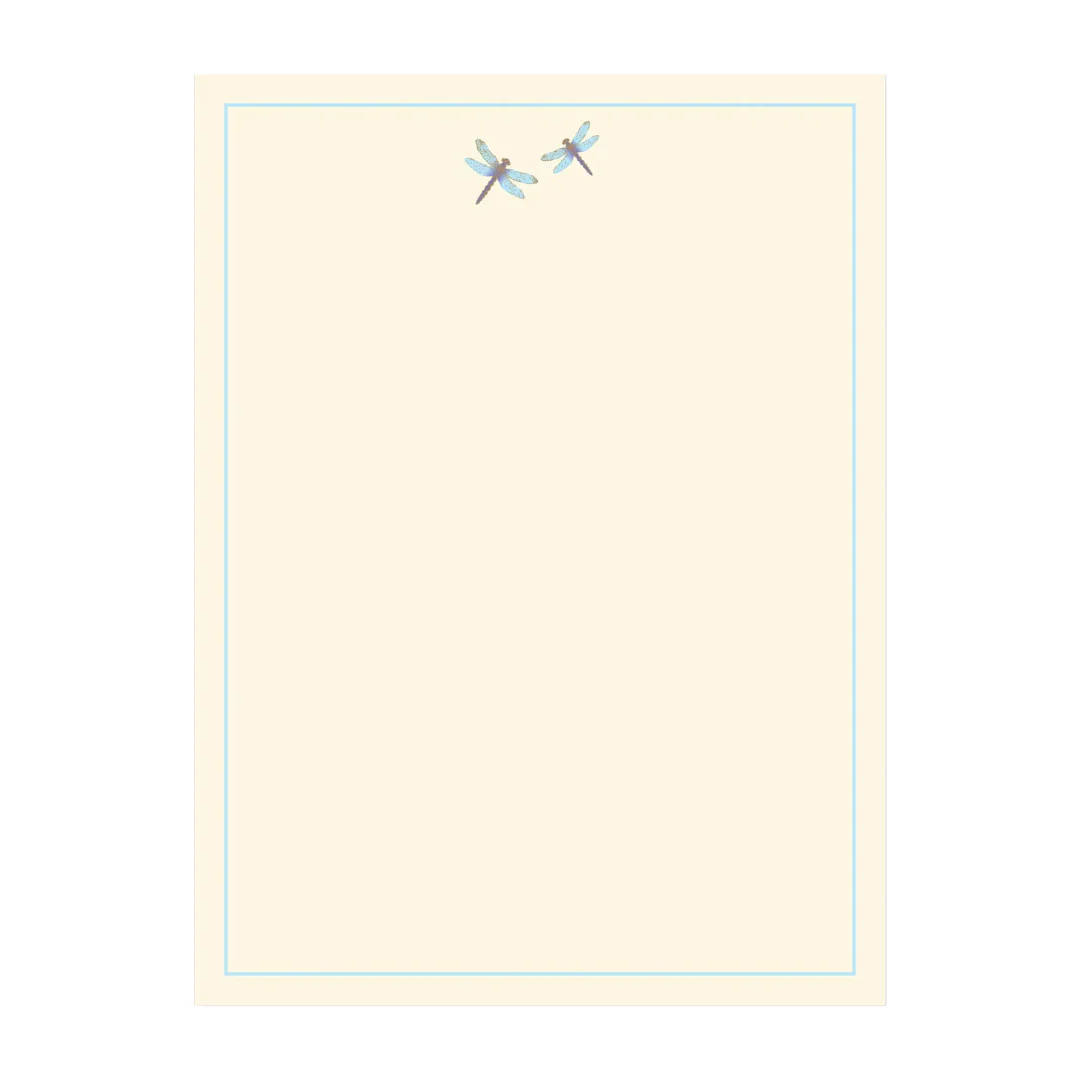 Peter Pauper Press - Letter-Perfect Stationery - Blue Dragonflies