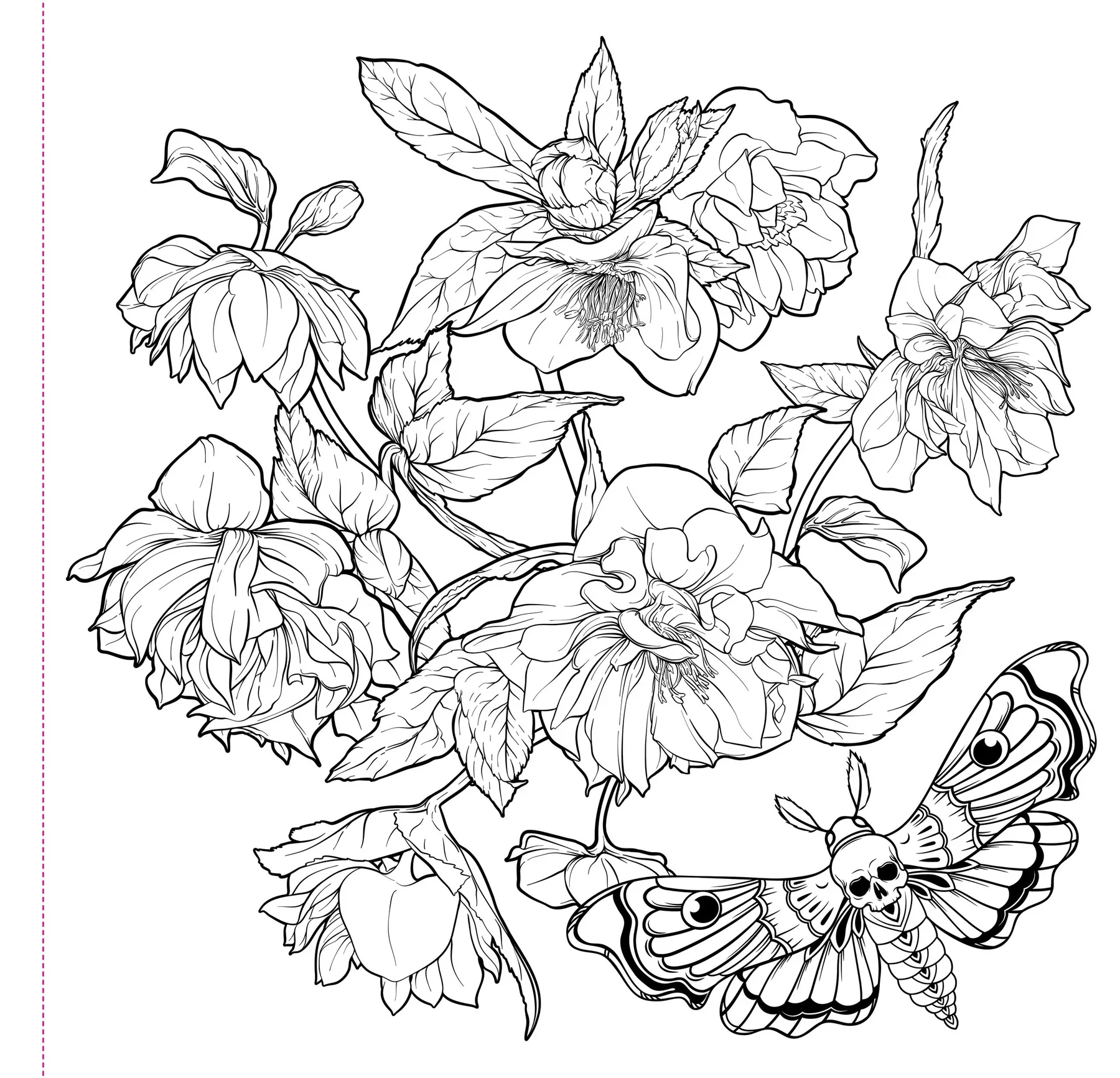 Peter Pauper Press - Studio Series Artist's Coloring Book - Goth Garden - Image 2